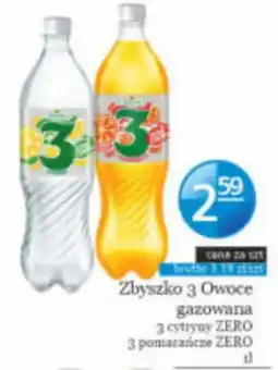 Specjał Zbyszko 3 Owoce gazowana 3 cytryny ZERO 3 pomarańcze ZERO oferta