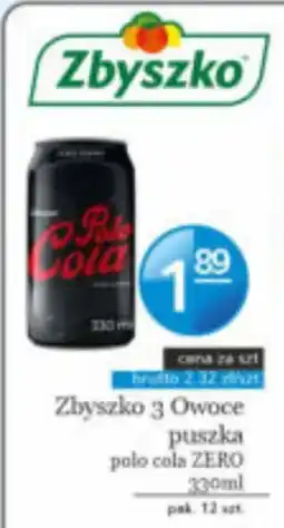 Specjał Zbyszko 3 Owoce polo cola ZERO oferta
