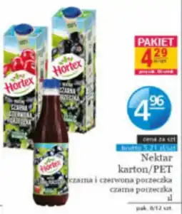 Specjał Nektar Hortex czarna i czerwona porzeczka oferta