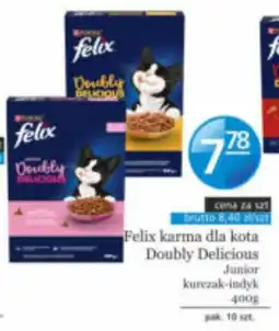 Specjał Felix karma dla kota Doubly Delicious Junior kurezak-indyk oferta