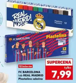 Kaufland FC BARCELONA lub REAL MADRID Plastelina szkolna oferta