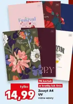 Kaufland Zeszyt A4 UV oferta