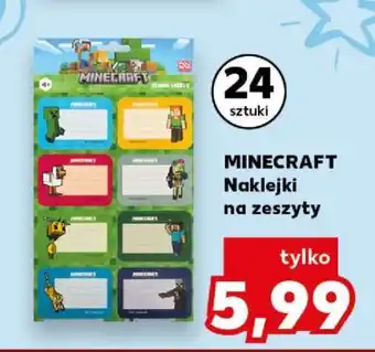 MINECRAFT Naklejki na zeszyty