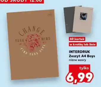 Kaufland INTERDRUK Zeszyt A4 Boys oferta