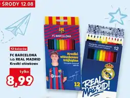 Kaufland FC BARCELONA lub REAL MADRID Kredki ołówkowe oferta