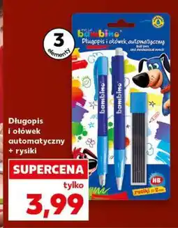 Kaufland Długopis i ołówek automatyczny + rysiki oferta