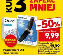 Kaufland Papier ksero A4 różne rodzaje oferta