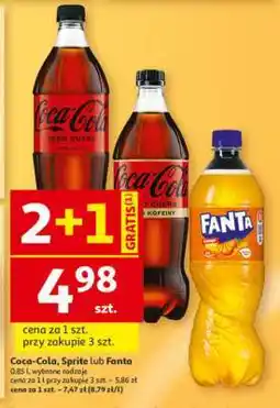 Auchan Coca Cola Sprite lub Fanta oferta