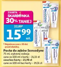 Auchan Pasta do zębów Sensodyne oferta