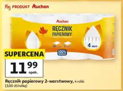 Auchan Ręcznik papierowy 2-warstwowy oferta