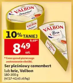 Auchan Ser pleśniowy Camembert lub Brie Valbon oferta