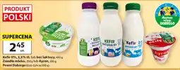 Auchan Kefir 0%, 1,5% tł. lub bez laktozy, Zsiadłe mleko lub Ayran oferta