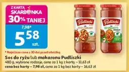 Auchan Sos do ryżu lub makaronu Pudliszki oferta