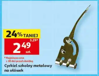 Cyrkiel szkolny metalowy na ołówek