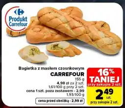 Carrefour Bagietka z masłem czosnkowym oferta
