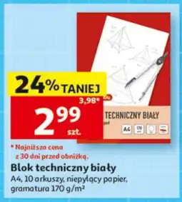 Auchan Blok techniczny biały oferta