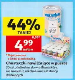 Auchan Chusteczki nawilżające w puszce oferta