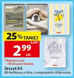 Auchan Zeszyt A5 oferta