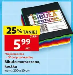 Auchan Bibuła marszczona, kostka oferta