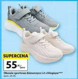 Auchan Obuwie sportowe dziewczęce lub chłopięce oferta