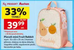 Auchan Plecak mini Fruit Rabbit oferta