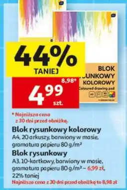 Auchan Blok rysunkowy kolorowy oferta