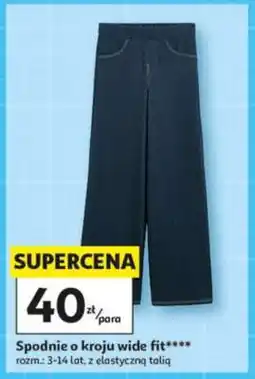 Auchan Spodnie o kroju wide fit oferta