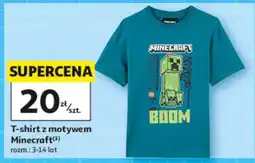 Auchan T-shirt z motywem Minecraft oferta