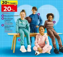 Auchan Bluza dziecięca crewneck oferta