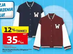 Auchan Bluza bejsbolówka chłopięca oferta