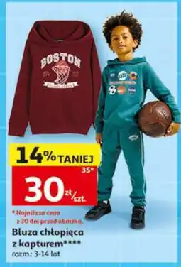 Auchan Bluza chłopięca z kapturem oferta