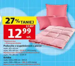 Auchan Poduszka z wypełnieniem z pierza oferta