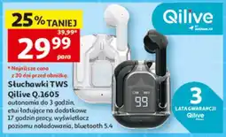 Auchan Słuchawki TWS Qilive Q.1605 oferta