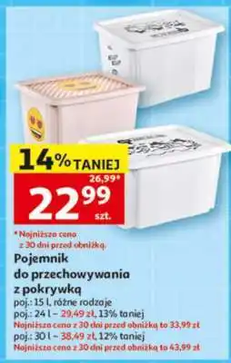Auchan Pojemnik do przechowywania z pokrywką oferta