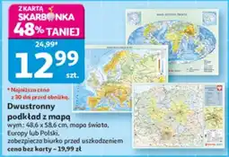 Auchan Dwustronny podkład z mapą oferta