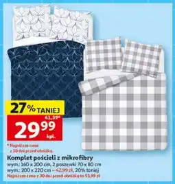 Auchan Komplet pościeli z mikrofibry oferta