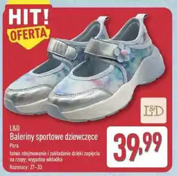 ALDI Baleriny sportowe dziewczęce oferta
