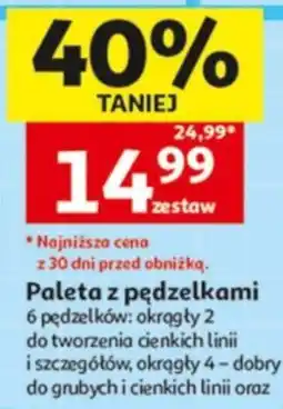 Auchan Paleta z pędzelkami oferta