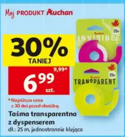 Auchan Taśma transparentna z dyspenserem oferta