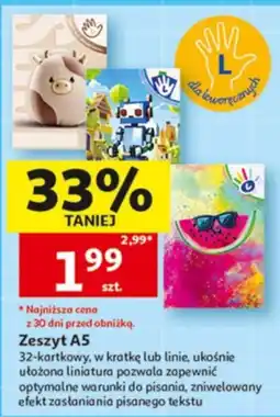 Auchan Zeszyt A5 oferta