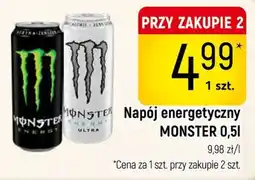 Delikatesy Piotruś Pan Napój energetyczny MONSTER oferta