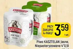 Delikatesy Piotruś Pan Piwo KASZTELAN Jasne, Niepasteryzowane oferta