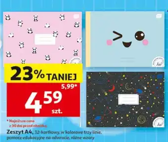 Auchan Zeszyt A4 oferta