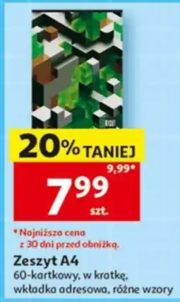 Auchan Zeszyt A4 oferta