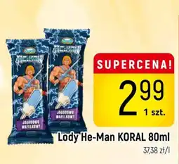 Delikatesy Piotruś Pan Lody He-Man KORAL oferta