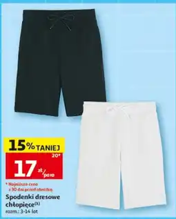 Auchan Spodenki dresowe chłopięce oferta