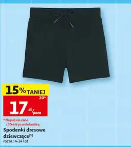 Auchan Spodenki dresowe dziewczęce oferta