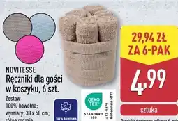 ALDI NOVITESSE Ręczniki dla gości w koszyku, 6 szt oferta