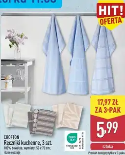 ALDI CROFTON Ręczniki kuchenne, 3 szt oferta