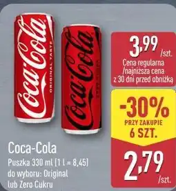 ALDI Coca-Cola / Coca-Cola Zero Cukru oferta